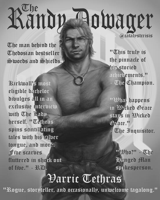 Coverboy Varric
